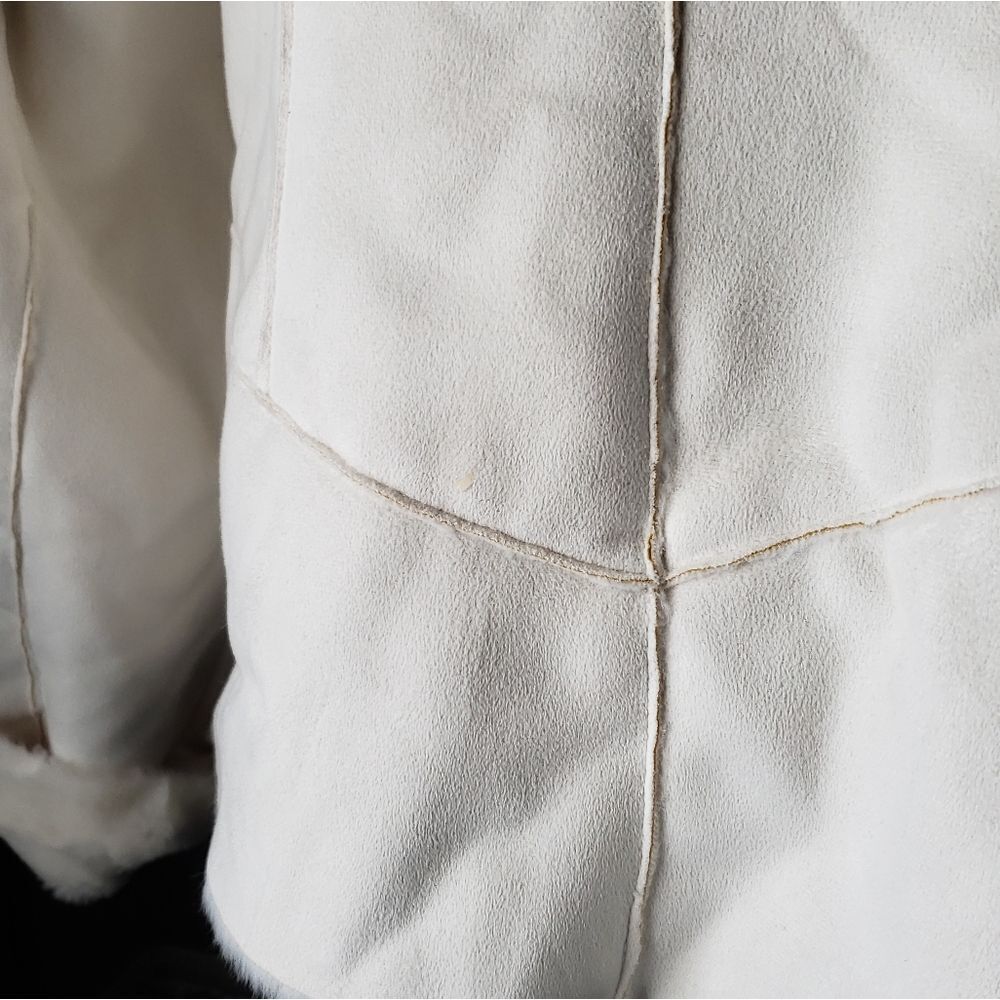 White House Black Market Faux Fur Coat - Picture 3 of 5